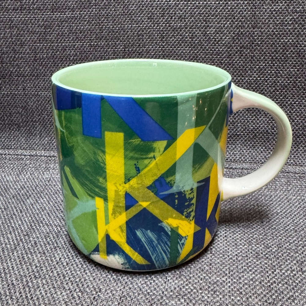 Anthropologie Letter K Inital Mug Cup